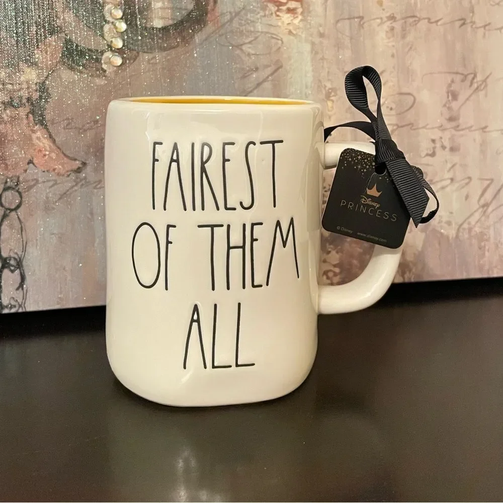Rae Dunn Disney FAIREST OF THEM ALL Double Sided Mug